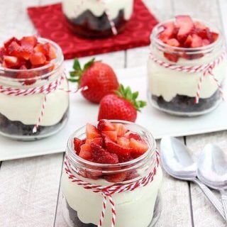 {Dairy-Free} Strawberry Brownie Trifle