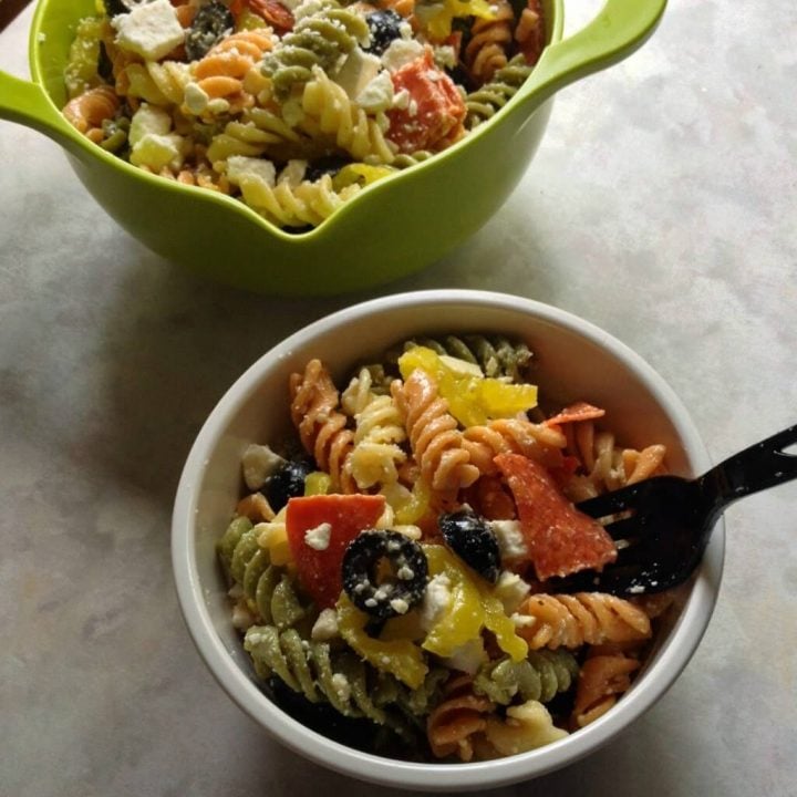 Pepperoni & Feta Pasta Salad