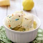 LEMON FUNFETTI ICE CREAM IN A BOWL