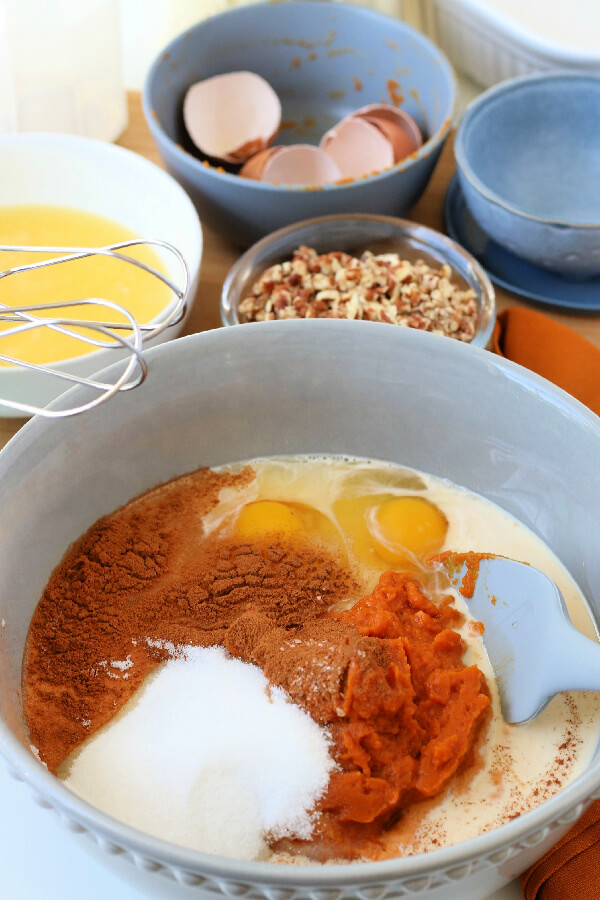 ingredients in bowl ready to be mixed