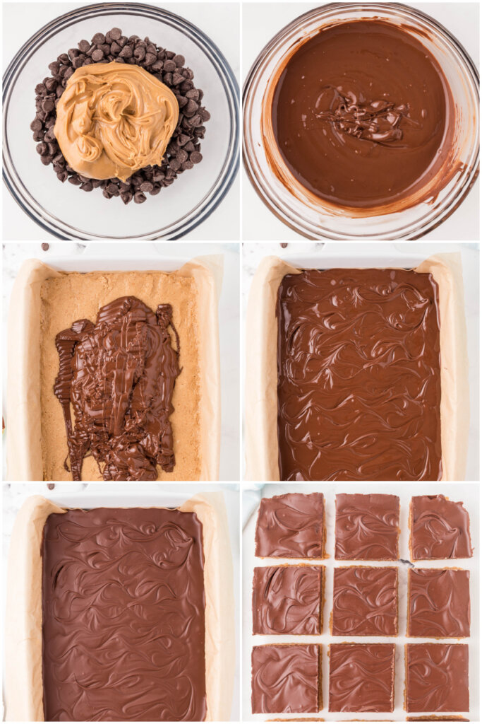 how to make the chocolate layer and finish the bars