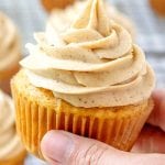 Pumpkin Cupcakes with Pumpkin Spice Cream Cheese Frosting - Full of pumpkin flavor and perfect for Fall baking!