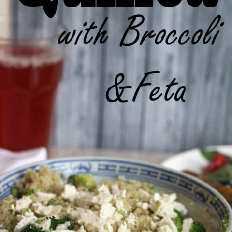 Quinoa with Broccoli {and feta!!}