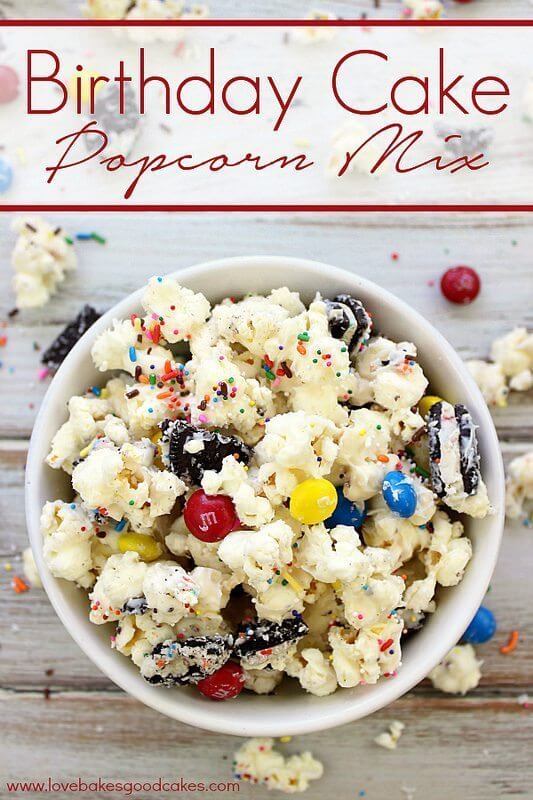 Birthday Cake Popcorn Mix