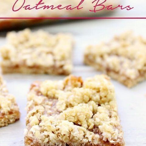 Raspberry Jam Oatmeal Bars