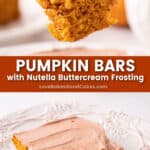 pumpkin bars pin collage