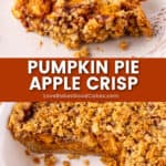 pumpkin pie apple crisp pin collage