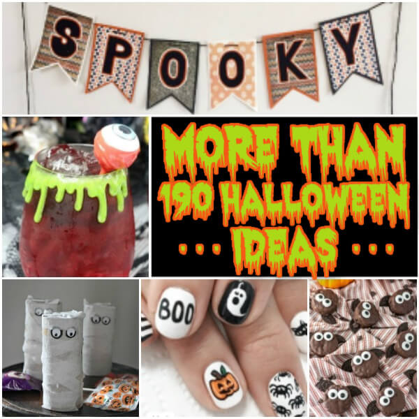 More than 190 Halloween ideas. Everything you need to plan the best Halloween ever. Includes food, crafts, decorations, party ideas, and more!