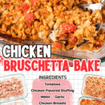 chicken bruschetta bake facebook collage 3