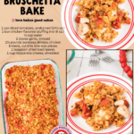 chicken bruschetta bake facebook collage 1