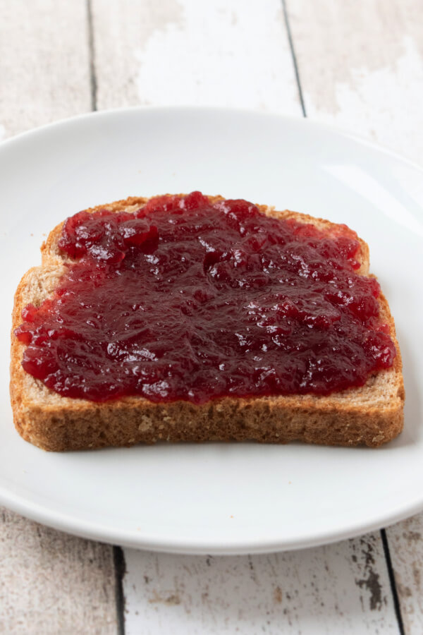 cranberry sauce on sandwich