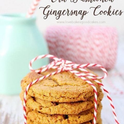 Old-Fashioned Gingersnap Cookies