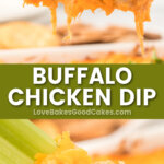 buffalo chicken dip pin collage