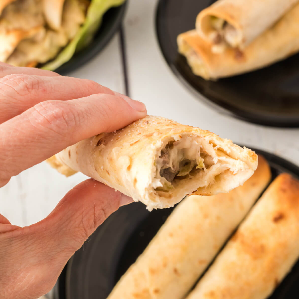 Philly Cheesesteak Cakes - Taquitos Love Good Bakes