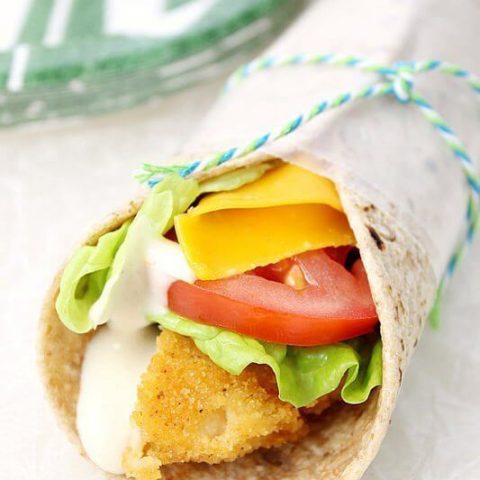 Crispy Chicken Snack Wraps