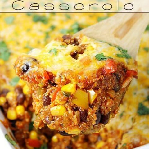 Black Bean & Corn Enchilada Quinoa Casserole