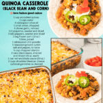 vegetarian enchilada quinoa casserole facebook collage