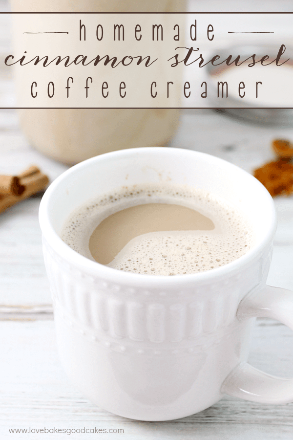 Homemade Cinnamon Streusel Coffee Creamer
