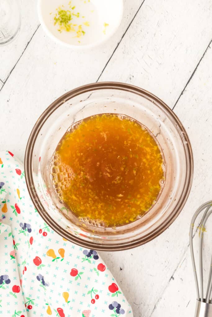 Whisk in the honey.