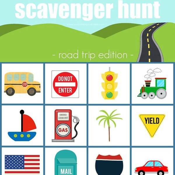 road trip scavenger hunt