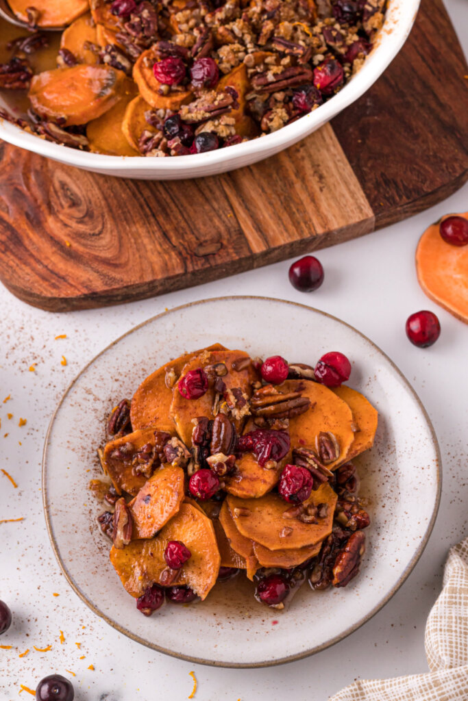 Cranberry Pecan Sweet Potato Casserole