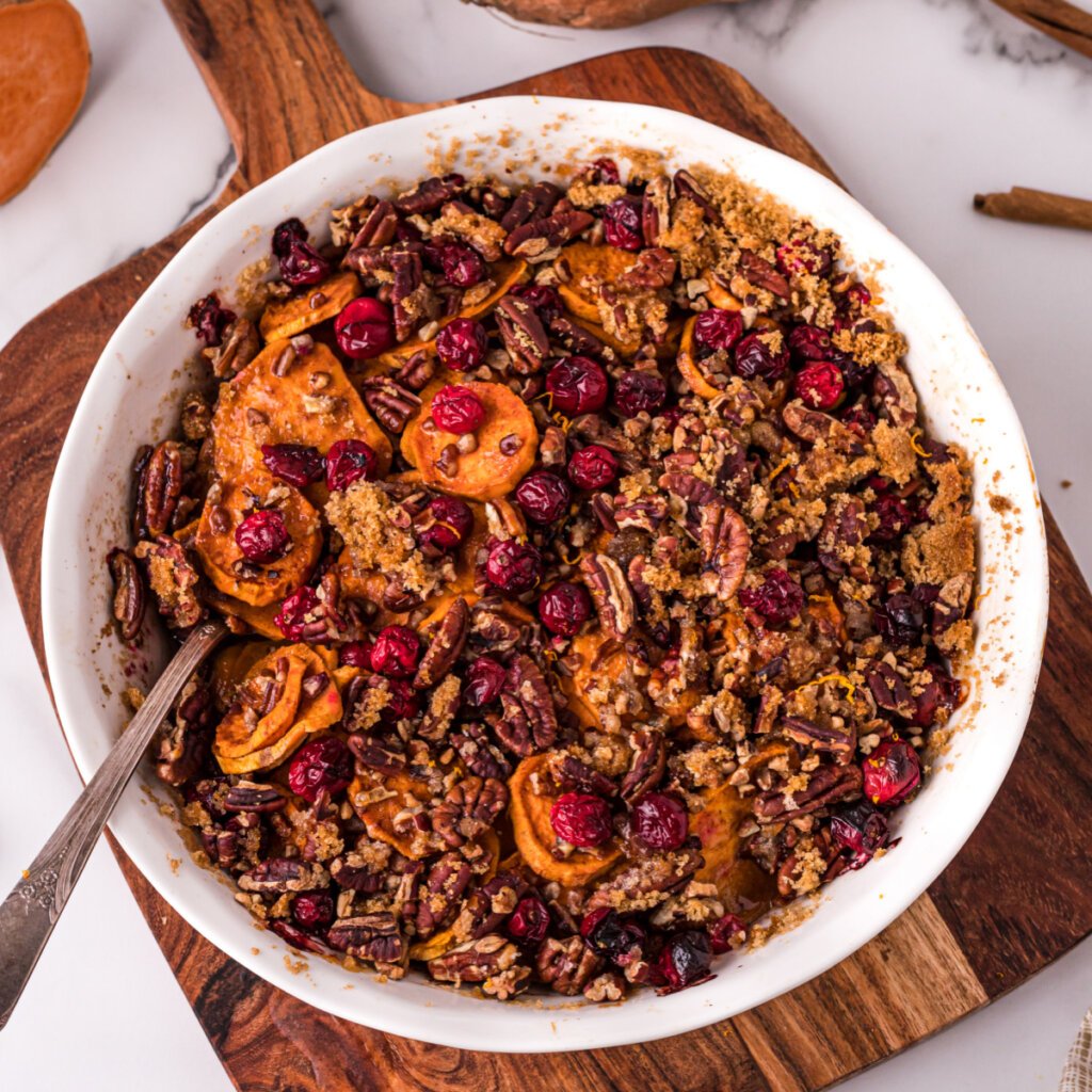 cranberry pecan sweet potato casserole