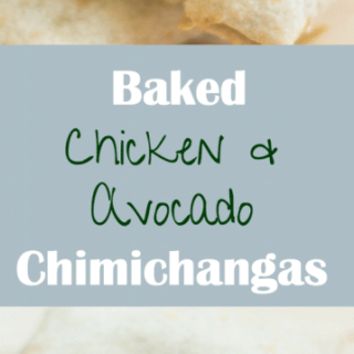 Baked Chicken & Avocado Chimichangas