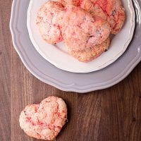 Chocolate Peanut Butter Chunk Valentines scones