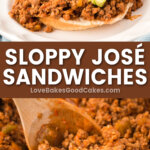 Sloppy José Sandwiches pin collage