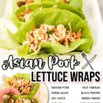asian pork lettuce wraps facebook collage 2