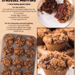 chocolate streusel muffins facebook collage 1