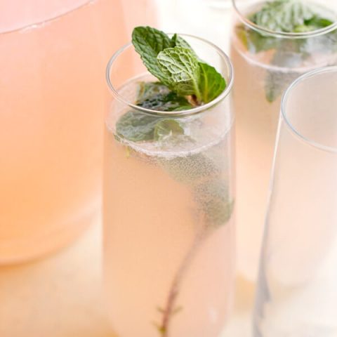 princess punch with mint sprig