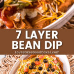 7 layer bean dip pin collage