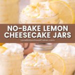 no bake lemon cheesecake jars