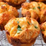 cheddar bacon ranch pull apart rolls on cooling rack