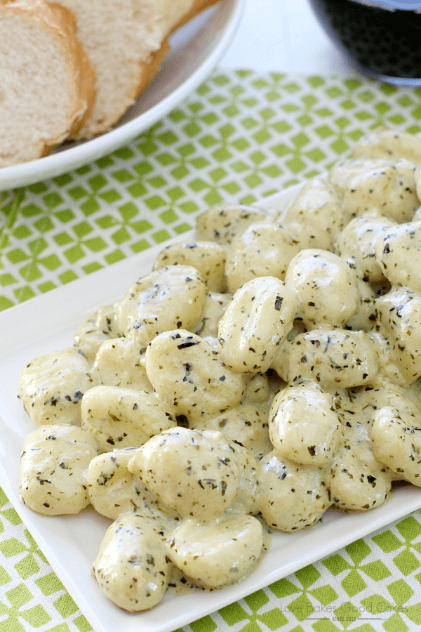 Gnocchi with Pesto Cream Love Bakes Good Cakes