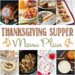 Thanksgiving Supper Menu Plan collage.