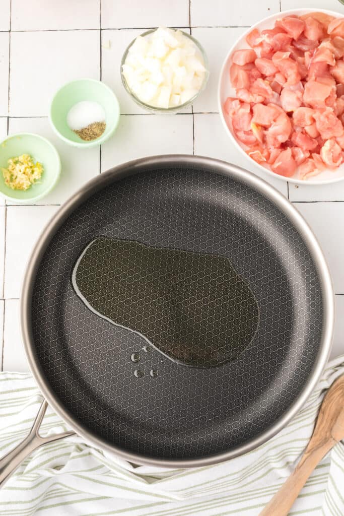 in a large skillet