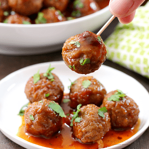 Slow Cooker Chipotle BBQ Meatballs