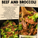 slow cooker beef and broccoli facebook collage