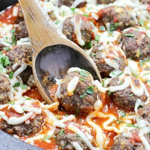 These Italian Herb Baked Meatballs are the most AMAZING meatballs ever! Bursting with an Italian flavor, they will become your family's new favorite!