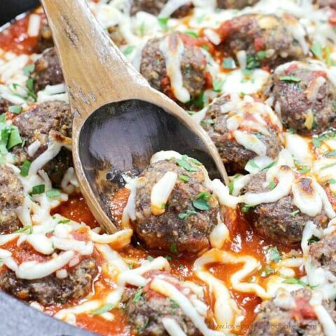 Italian Herb Baked Meatballs - Love Bakes Good Cakes