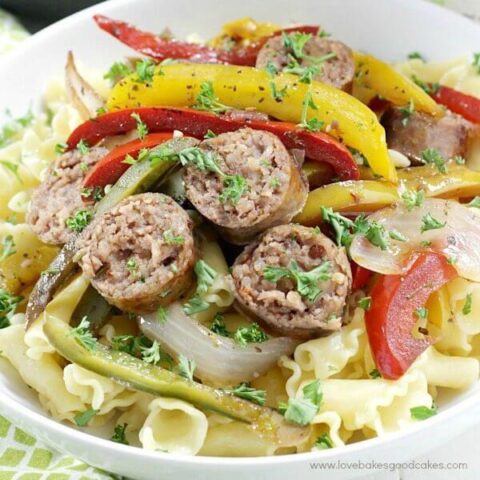 Rustic Italian Sausage with Peppers and Onions