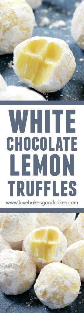 white chocolate lemon truffles