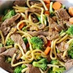 Dinner is delicious AND easy when this Hoisin Beef Noodle Stir Fry recipe is on the menu! Use your favorite veggies for a meal the entire family will love.