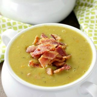 This delicious and healthy Slow Cooker Split Pea Soup is a cinch to put together. Serve it with a crusty bread for an easy, affordable meal.