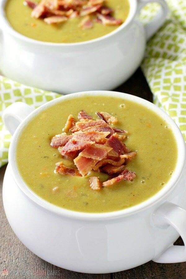 Healthy Slow Cooker Split Pea Soup • A Sweet Pea Chef