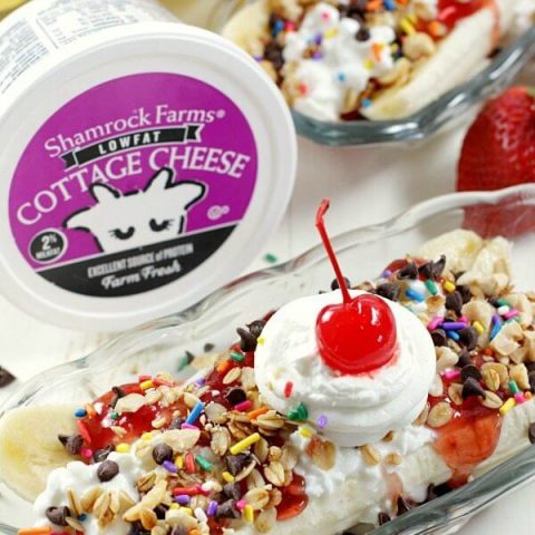 Breakfast is anything but boring when this Easy Breakfast Banana Split recipe makes an appearance! Cottage cheese naturally provides the healthy protein you need to power through the day.