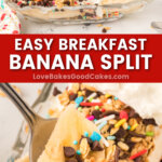 breakfast banana split pin collage