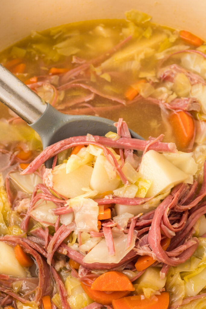 ladle with soup